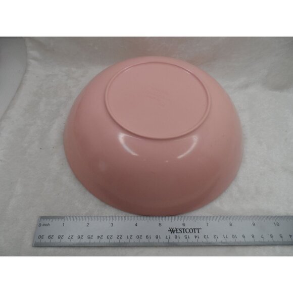 Mar-Crest Melmac Divided Serving Bowl Pink 9 1/2" Vintage Mid-Century Modern - Picture 8 of 9
